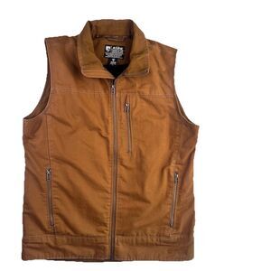 Kuhl Burr Vest Men’s L Brown Full Zip Hunting Utility Outerwear Outdoors Work